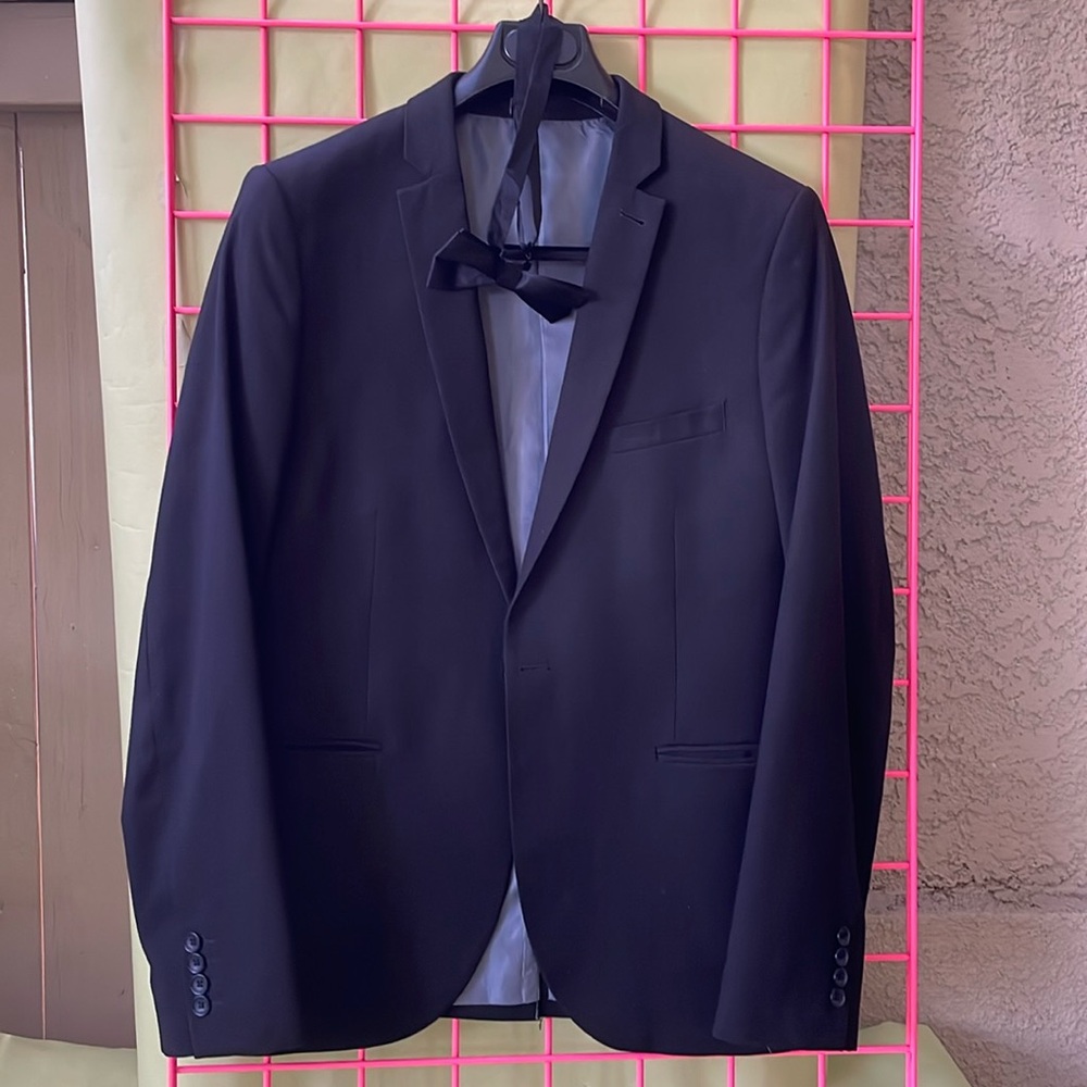 Black Topman blazer with the bow tie